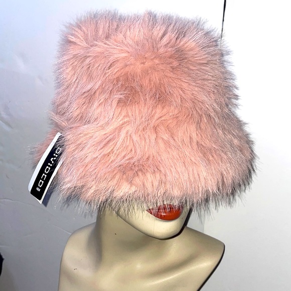 H&M Baby Pink Faux Fur Bucket Hat - Picture 2 of 7
